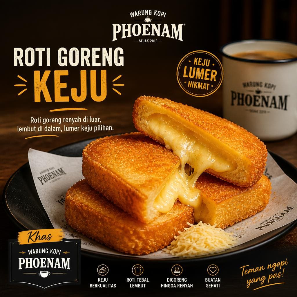 Roti Goreng Keju Warkop Phoenam